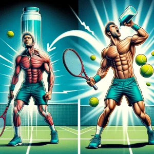テニスパフォーマンスへの影響: プロテインがもたらす変化